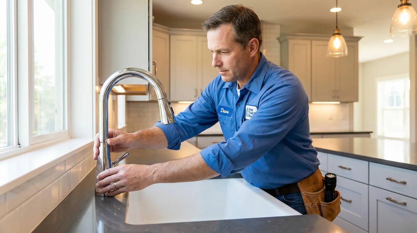 Kitchen faucet installation by Johns Plumbing LLC in Apalachicola
